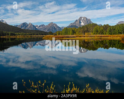 Oxbow Bend, Le Grand Teton, Wyoming Banque D'Images