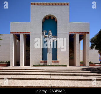 Statue à Fair Park, site de la célébration du Centenaire de 1936 au Texas et l'exposition panaméricaine en 1937 à Dallas, Texas Banque D'Images