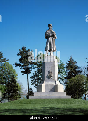 La statue de soldat, le Cimetière National d'Antietam, près de Sharpsburg, Maryland Banque D'Images