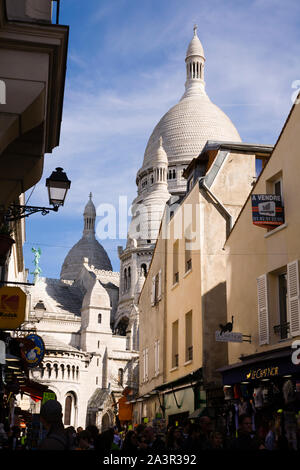 Basilique (église) du Sacré Cœur, Montmartre, Paris, France Banque D'Images