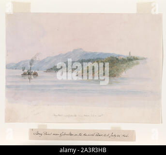 Stony Point, près de Gibraltar, sur la rivière Hudson, États-Unis 24 juillet 1846 Banque D'Images