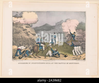 Assaut de la colline de l'indépendance à la bataille de Monterey / Kelloggs & Thayer, N.Y. E.B. & C.e. Kellogg, Hartford, Conn. D. Needham, Buffalo. Banque D'Images