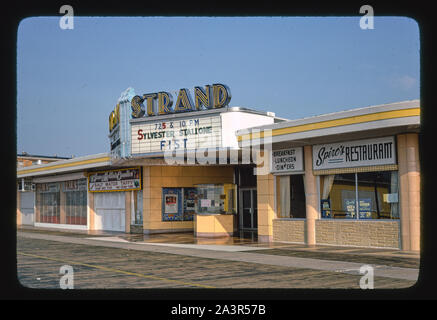 Strand Theatre, angle 1, Promenade, Wildwood, New Jersey Banque D'Images