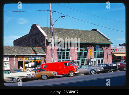 La station de métro, la 116e Rue, Rockaway, New York Banque D'Images