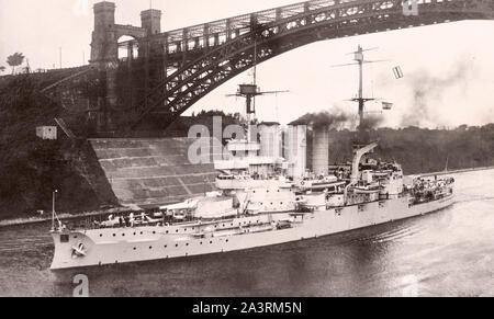 SMS Hessen a été le troisième des cinq cuirassés pré-dreadnought de la classe Braunschweig. Elle a été établie en 1902 et a été mis en service par l'allemand Banque D'Images