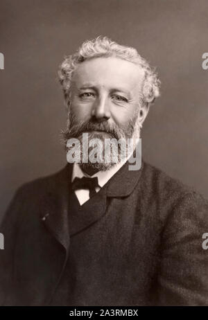 Jules Gabriel Verne (1828 - 1905) était un romancier, poète et dramaturge. Banque D'Images