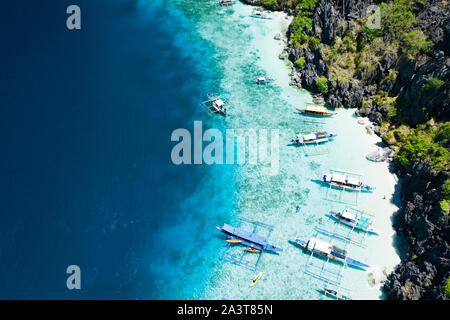 Paysage spectaculaire d'El Nido aux Philippines Banque D'Images