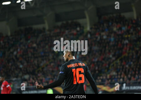 La Haye, Pays-Bas - 3 octobre 2019 : Marcos Rojo (Manchester United) photographié au cours de la 2019-2020 UEFA Europa League Group L match. Banque D'Images