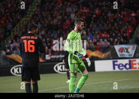 La Haye, Pays-Bas - 3 octobre 2019 : David De Gea (Manchester United) photographié au cours de la 2019-2020 UEFA Europa League Group L match. Banque D'Images