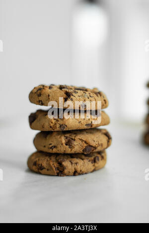 Cookies aux pépites de chocolat Banque D'Images