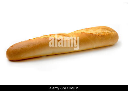 La baguette sur un fond blanc Banque D'Images