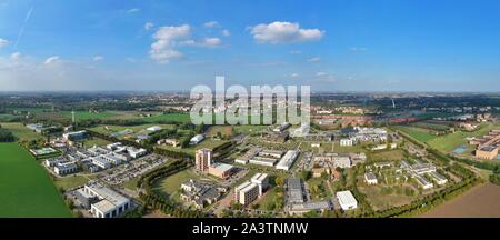 Vue aérienne du Campus de l'Université de Parme / Italie Banque D'Images