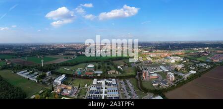 Vue aérienne du Campus de l'Université de Parme / Italie Banque D'Images