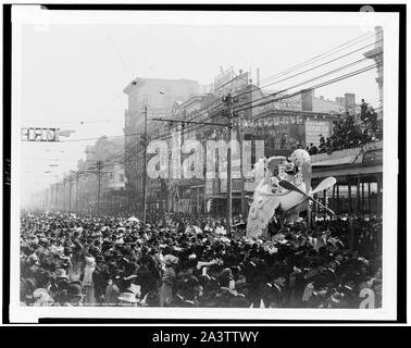 Le Pageant Rex, jour du Mardi Gras, La Nouvelle-Orléans, Louisiane Banque D'Images