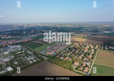 Vue aérienne du Campus de l'Université de Parme / Italie Banque D'Images