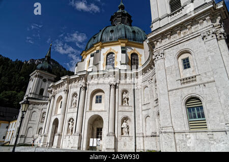 Ettal, Allemagne. 8 Août, 2019. L'Abbaye Bénédictine d'Ettal fondée en 1330 par l'Empereur Louis le bavarois près de la ville d'Oberammergau Banque D'Images