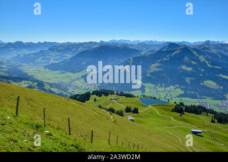 Belle vue de Hohe Salve montagne , partie de l'Alps, Autriche Kitzbuhel Banque D'Images