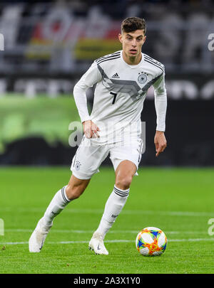 Kai Havertz (Allemagne). GES / football / matchs amicaux : Allemagne - Argentine, Football 09.10.2019 : match amical : l'Allemagne contre l'Argentine, Dortmund, le 9 octobre 2019 dans le monde d'utilisation | Banque D'Images