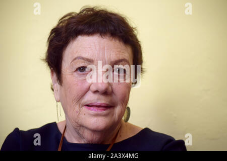 Guanajuato, Guanajuato. 09 agosto 2019. La fotógrafa Graciela Iturbide presenta su exposición "Cuando habla la luz', que se compone de 150 piezas en el museo Conde Rul, dentro de la edición 47 del Festival Internacional Cervantino. Foto : Rafael Montero/DAMMPHOTO Banque D'Images