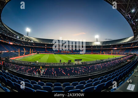 Rotterdam, Pays-Bas. 10 Oct, 2019. ROTTERDAM, Pays-Bas - Irlande du Nord, match de qualification Championnat d'Europe, la saison 2019-2020, 10-10-2019, le stade De Kuip, aperçu du stade : Crédit Photos Pro/Alamy Live News Banque D'Images