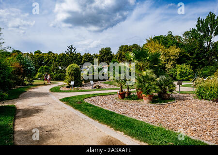 MÜNSTER/ALLEMAGNE - Août 2019 : Le jardin botanique dans le centre ville de Münster, près de WWU University Building Banque D'Images