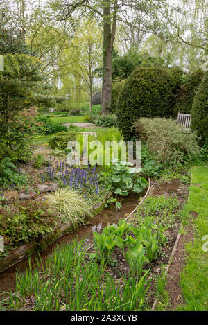 Westonbury Mill water gardens, Herefordshire, Angleterre. Banque D'Images