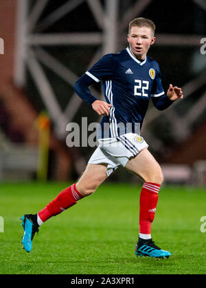 Stade de Murrayfield, Edinburgh, UK. 10 Oct, 2019. 2021 Moins de 21 ans Championnat d'Ecosse, qualificatif de moins de 21 ans contre la Lituanie dans le cadre 21 ; Stephen Kelly, de l'Ecosse - usage éditorial : Action Crédit Plus Sport/Alamy Live News Banque D'Images