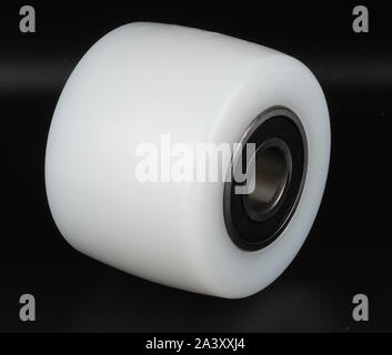 Une roue industrielle en polyuréthane Banque D'Images