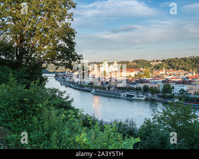 Vue sur la ville de Passau Banque D'Images