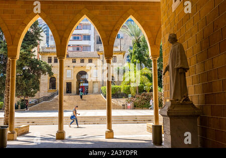 AUB, Université américaine de Beyrouth, Beyrouth, Liban Banque D'Images