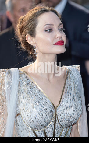 Londres, Royaume-Uni. 09Th Oct, 2019. Angelina Jolie assiste à la 'Maleficent : maîtresse du Mal' Première européenne à la BFI Imax, Waterloo. Credit : SOPA/Alamy Images Limited Live News Banque D'Images