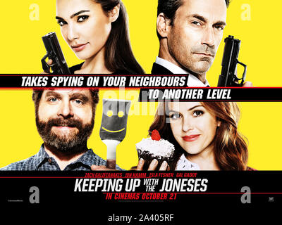 DATE DE SORTIE : Octobre 21, 2016 Title : Suivre les Joneses STUDIO : 20th Century Fox Réalisateur : Greg Mottola PLOT : un couple de banlieue devient impliqué dans une intrigue d'espionnage international lorsqu'ils découvrent que leurs nouveaux voisins sont apparemment parfait des espions du gouvernement. Avec : Zach Galifianakis, Isla Fisher, Jon Hamm, Gal Gadot. (Crédit Image : © Twentieth Century Fox /Entertainment Photos) Banque D'Images