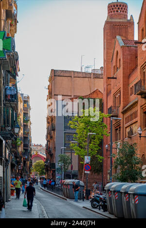Streetlife de El Raval de Barcelone - Impressions Banque D'Images