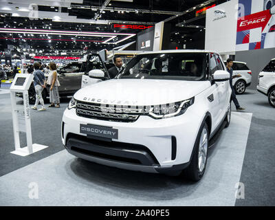 Nonthaburi, Thaïlande, mars 2018 : Land Rover Discovery un sur l'affichage à Bangkok International Motor Show 2018 au moment de l'impact Arena Muangthong exposition e Banque D'Images