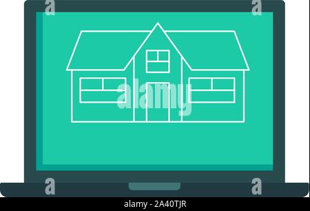 L'icône ordinateur portable Business Architect. Illustration de télévision portable business architect icône vecteur pour la conception web Illustration de Vecteur