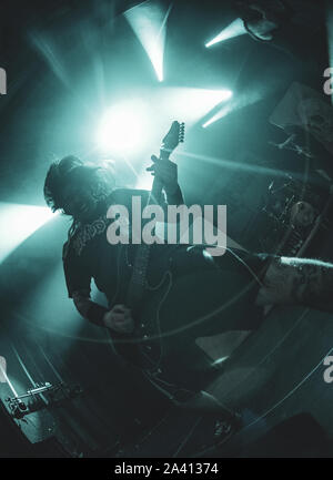 Elseneur, Danemark. 1er mars 2019. La mort et des groupes danois Hatesphere bande effectue un concert live à Kulturvaerftet à Elseneur. (Photo crédit : Gonzales Photo - Nikolaj Bransholm). Banque D'Images
