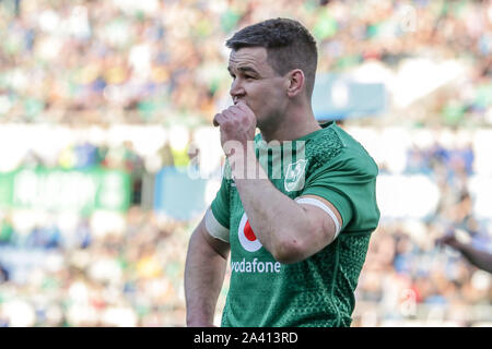 Jonathan Sexton pendant six Nations Guinness 2019 - L'Italie contre l'Irlande, l'Italie, 24 févr. 2019, l'Équipe Nationale Italienne de Rugby Rugby Banque D'Images