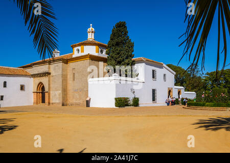 Monastère franciscain de Santa Maria de la Rábida, Palos de la Frontera. La province de Huelva. Le sud de l'Andalousie, espagne. L'Europe Banque D'Images