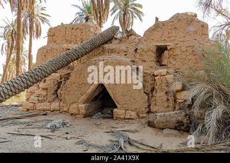 Ancien bâtiment de boue à Riyadh, Arabie Saoudite Banque D'Images