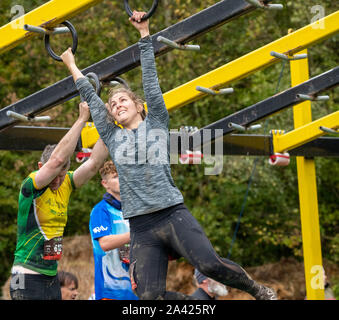 Brentwood, Essex, UK, 11 oct 2019 La course à obstacle 2019 OCR) Championnats du monde, le premier jour, l'indépendant de premier plan de championnats du monde pour le sport de la course à obstacles. Maintenant les athlètes de plus de 65 nations avec un mélange de profesional et amateur d'âge Ian Crédit DavidsonAlamy Live News Banque D'Images