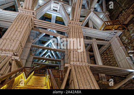 Wieliczka, Pologne. 17 août, 2019. UNESCO, la mine de sel de Wieliczka site situé à Wieliczka, près de Cracovie, Pologne. Banque D'Images