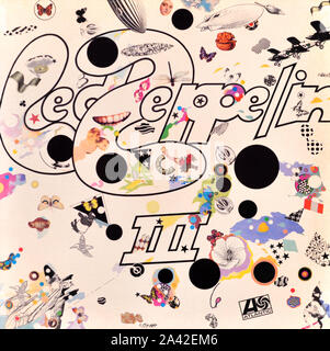 LED Zeppelin - couverture originale de l'album en vinyle - LED Zeppelin III - 1970 Banque D'Images