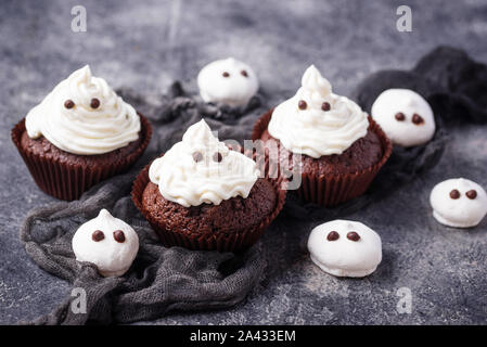 Cupcake en forme de ghost Banque D'Images