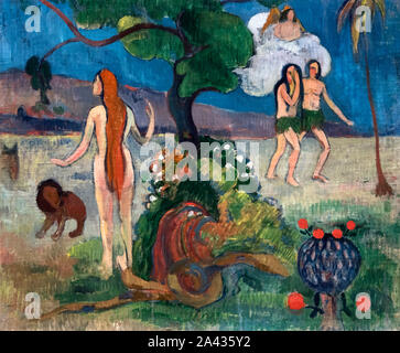 Paradis perdu de Paul Gauguin (1848-1903), huile sur toile, 1890 Banque D'Images