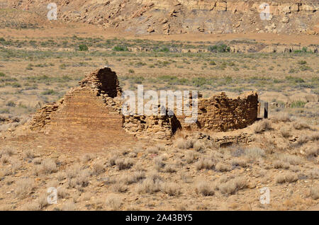Una Vida (850-1250s), Chaco Canyon, NM 75260 190912 Banque D'Images