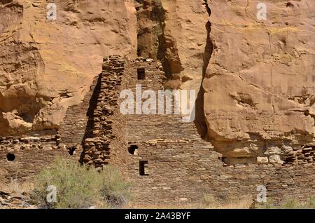 Hungo Pavi (1000-1250S), Chaco Canyon, NM 75269 190912 Banque D'Images