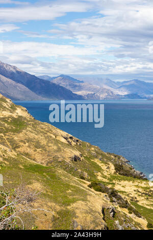 Vue du lac Wanaka, île du Sud, Nouvelle-Zélande Banque D'Images