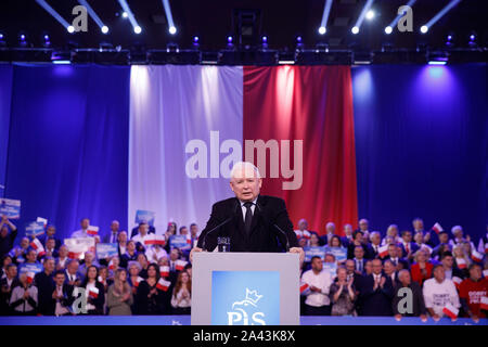 Chelm, Pologne. 11Th Oct 2019. Premier Ministre de la Pologne au dernier Morawiecki Mateusz convention du parti au pouvoir PiS dans la campagne des élections parlementaires. Photo : JP JP Crédit : noir/noir fil ZUMA/Alamy Live News Banque D'Images