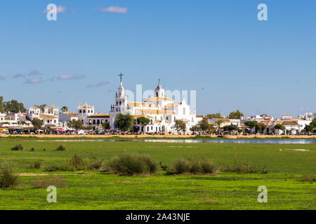 El Rocio petit village paysage en Huelva, Andalousie, Espagne Banque D'Images