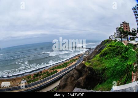 Waikiki beach touristiques dans Miraflores, Lima Pérou.travel. destination touristique, voyages, amérique, soudamerica, latinamerica, Playa turistica Waikiki en mi Banque D'Images